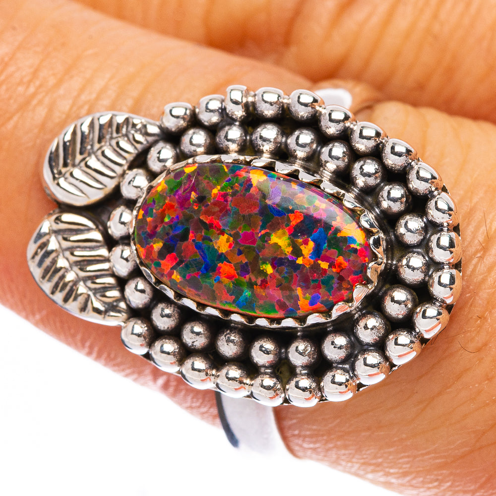 Synthetic Opal Ring Size 8 (925 Sterling Silver) R146308