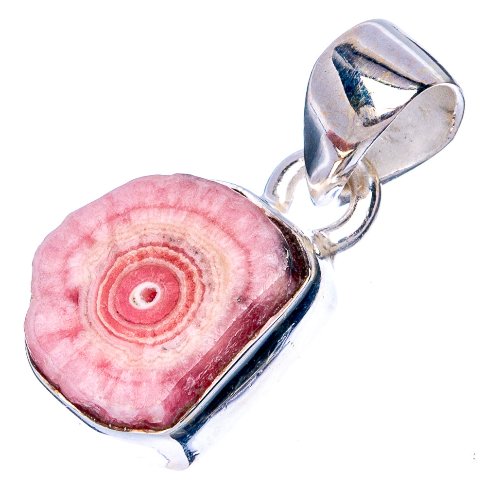 Rare Rhodochrosite Stalactite Pendant 7/8" (925 Sterling Silver) P42949