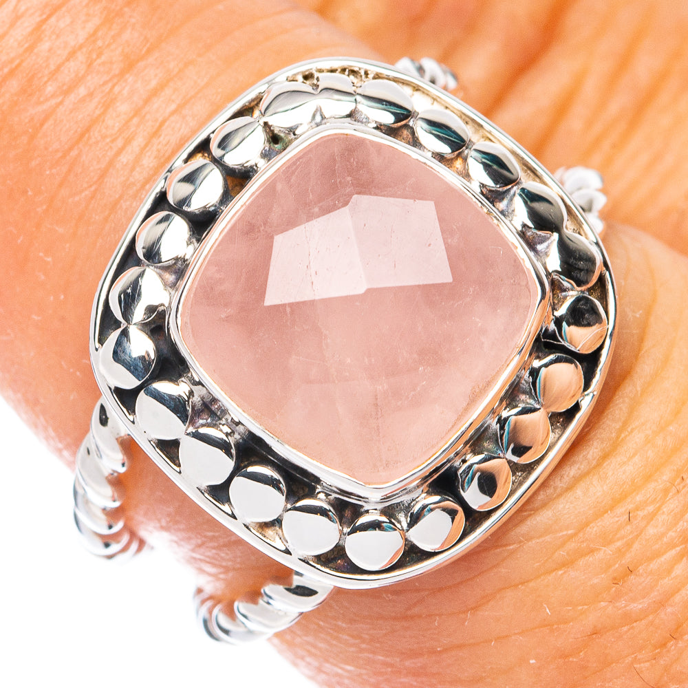 Premium Rose Quartz Ring Size 6.75 (925 Sterling Silver) RING7720