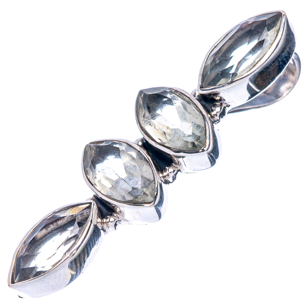 Green Amethyst Dainty Pendant 1 3/8" (925 Sterling Silver) P43578