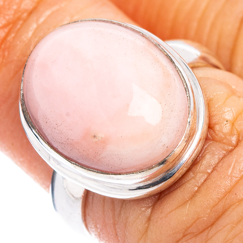 Pink Opal Ring Size 6 (.925 Sterling Silver)