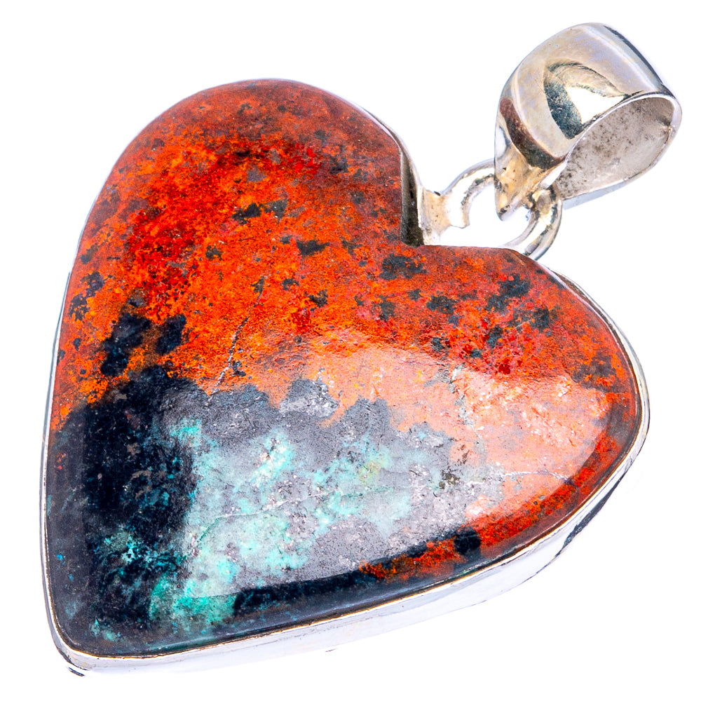 Sonora Sunrise Heart Pendants 1 3/8" (925 Sterling Silver) P43229