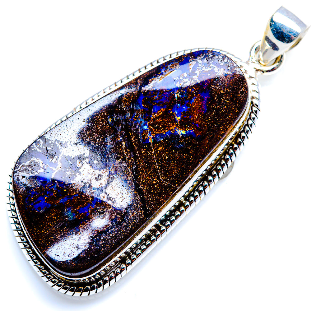 Boulder Opal Pendant 2" (925 Sterling Silver) PD38206