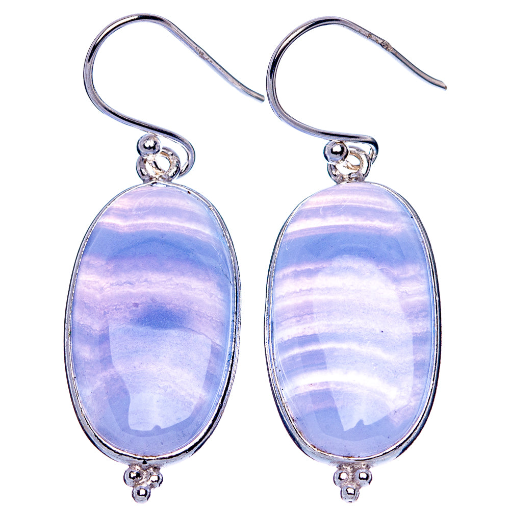Bumble Bee Jasper 925 Sterling Silver Earrings 1 5/8" (925 Sterling Silver) E1947