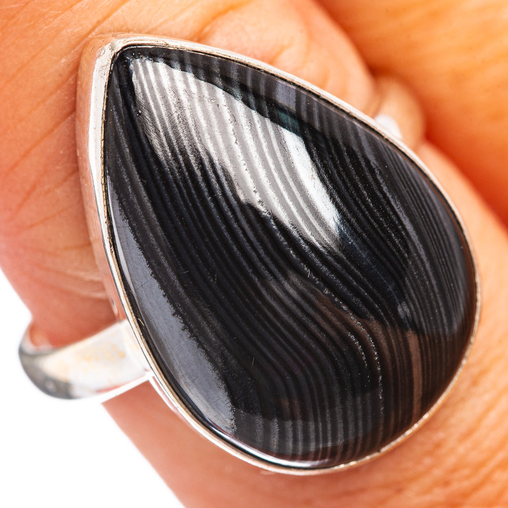 Psilomelane  Ring Size 9.75 (.925 Sterling Silver)