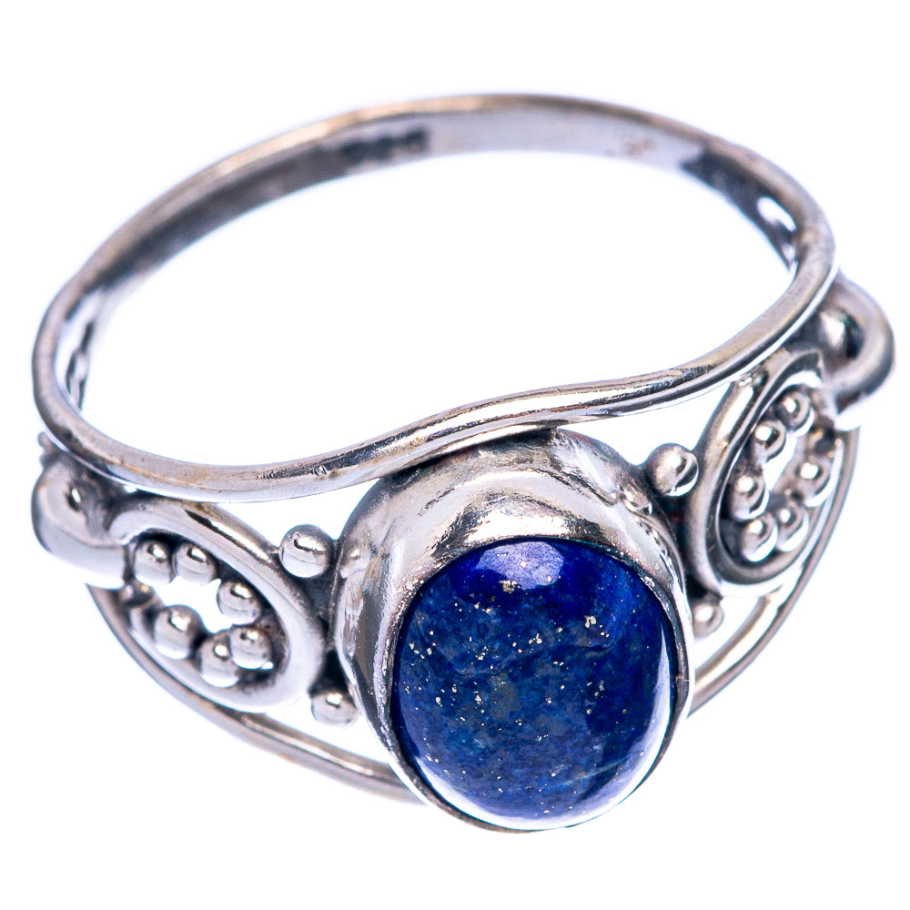 Lapis Lazuli Dainty Ring Size 6.25 (925 Sterling Silver) R145643