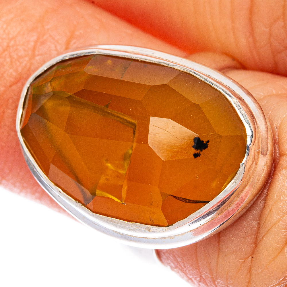 Yellow Opal Ring Size 5 (925 Sterling Silver) R1376