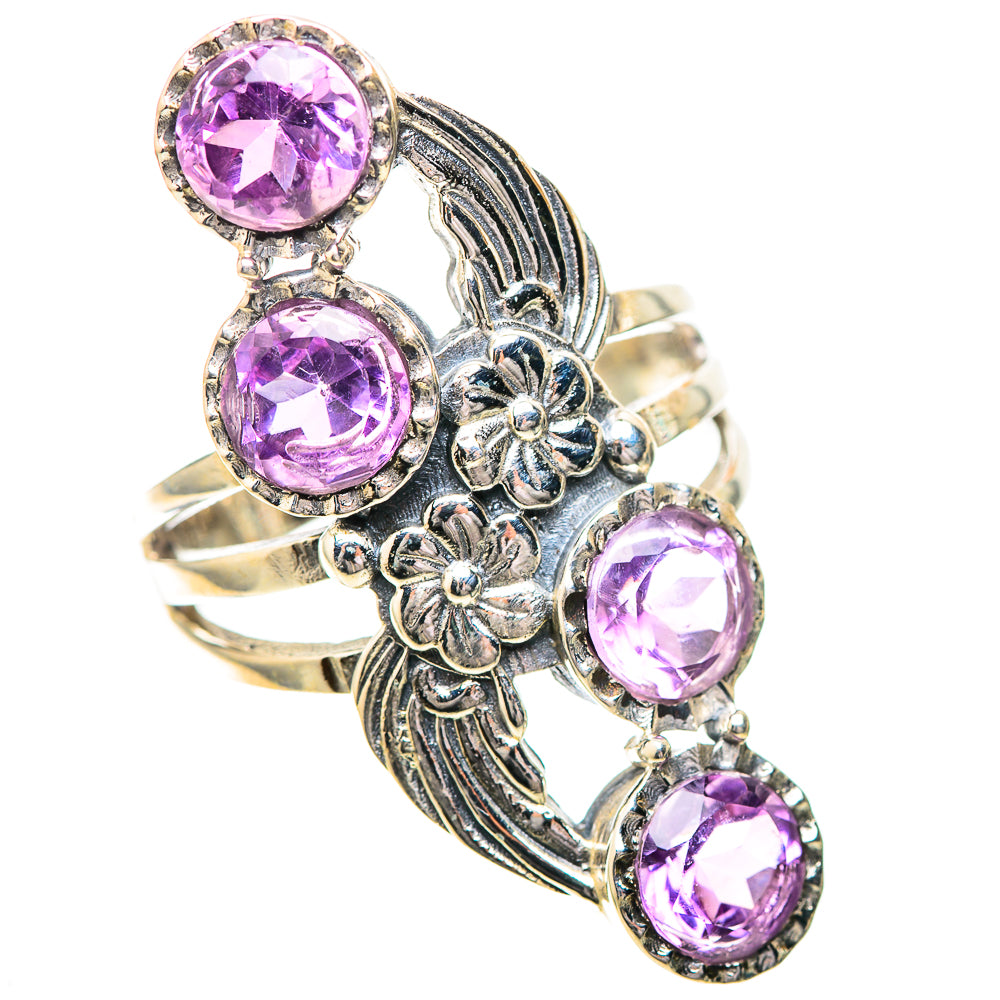 Large Amethyst 925 Sterling Silver Ring Size 8 (925 Sterling Silver) RING139683