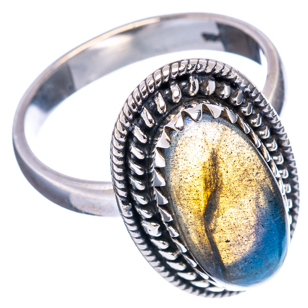 Labradorite Ring Size 8 (.925 Sterling Silver)