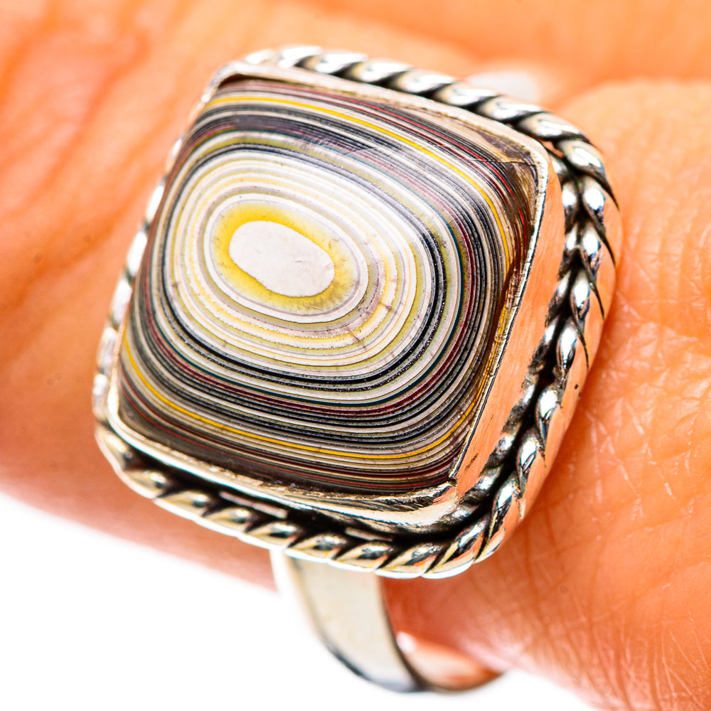 Fordite Ring Size 9.75 (925 Sterling Silver) RING138863