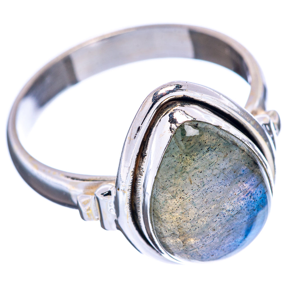 Labradorite Ring Size 8.5 (.925 Sterling Silver)