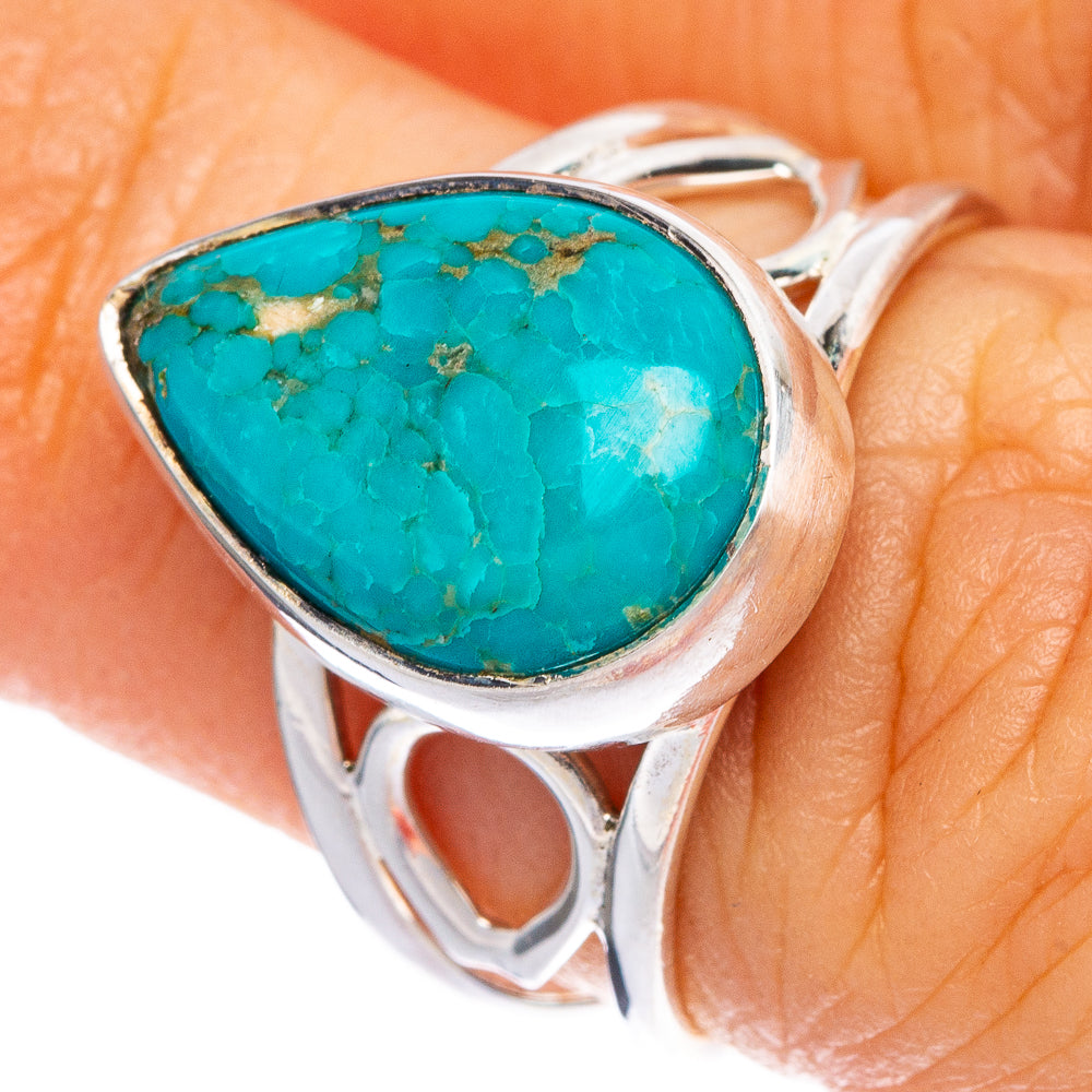 Kingman Turquoise Ring Size 6.25 (925 Sterling Silver) R1268