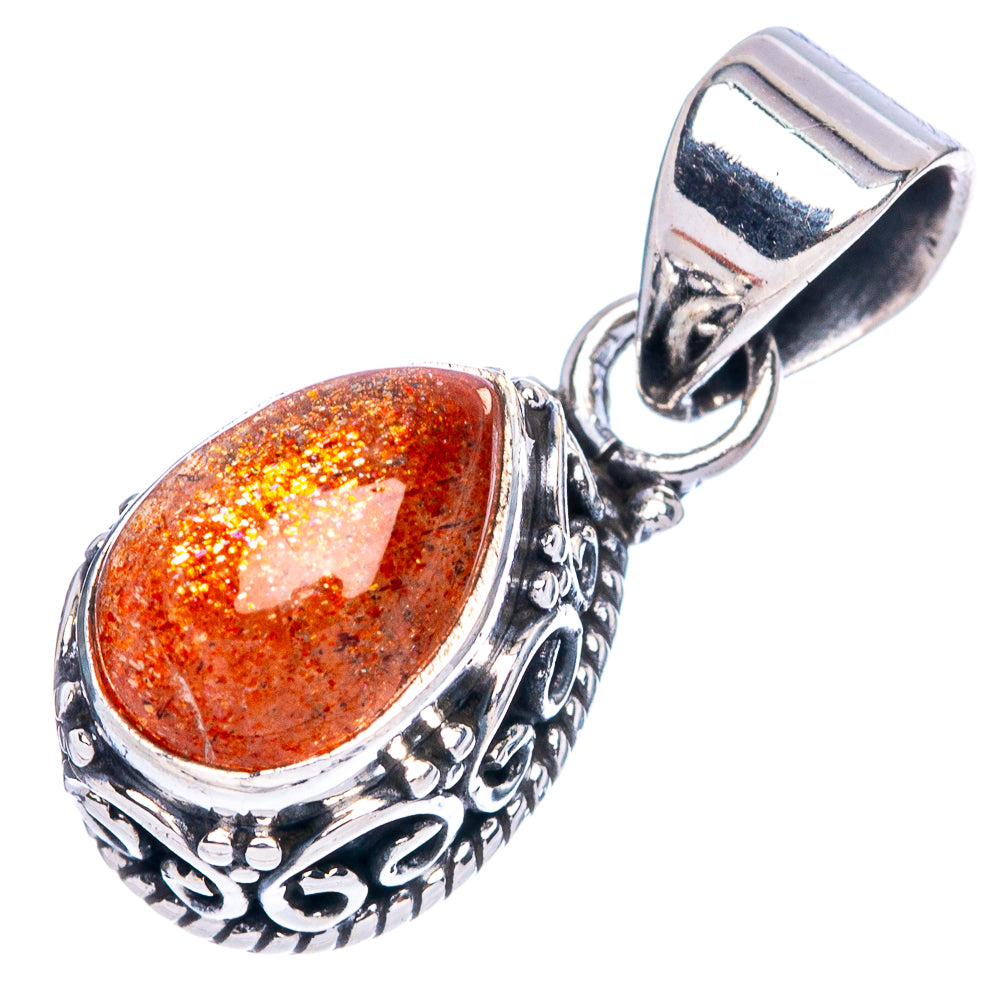 Sunstone Pendants 7/8" (925 Sterling Silver) P42318