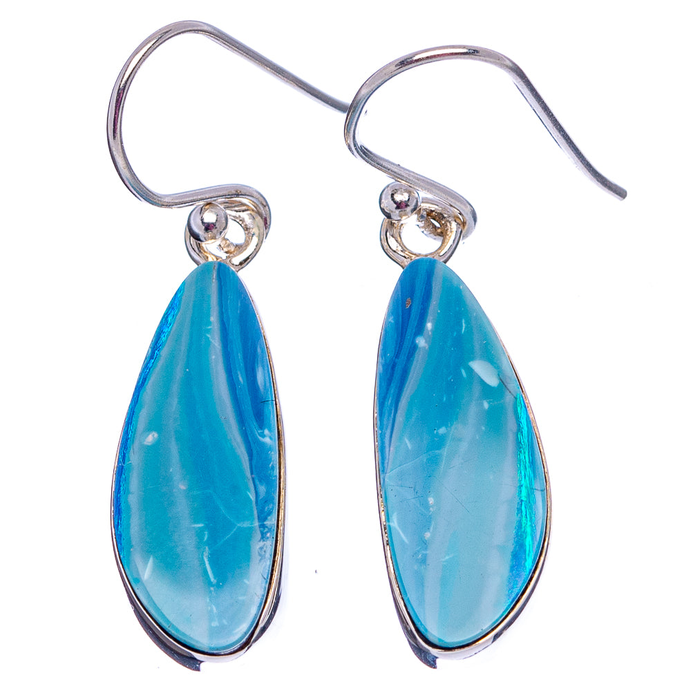 Rare Doublet Opal Earrings 1 3/8" (.925 Sterling Silver)
