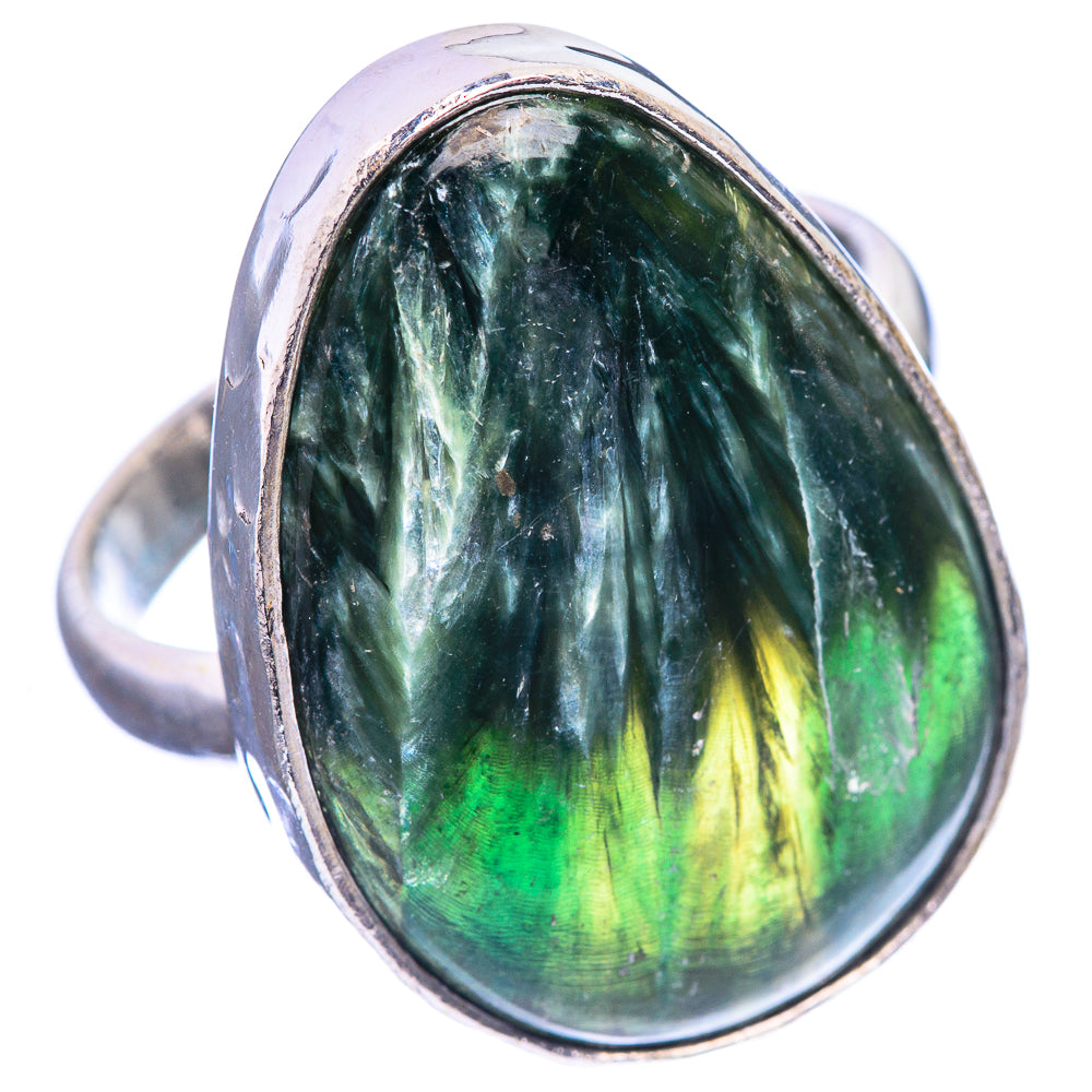 Large Seraphinite Ring Size 11.75 (925 Sterling Silver) R143175