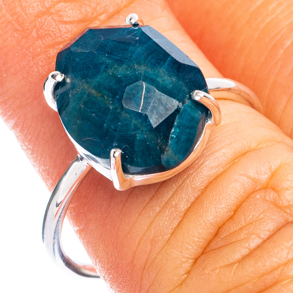 Rare Apatite Ring Size 6.75 (925 Sterling Silver) R8413