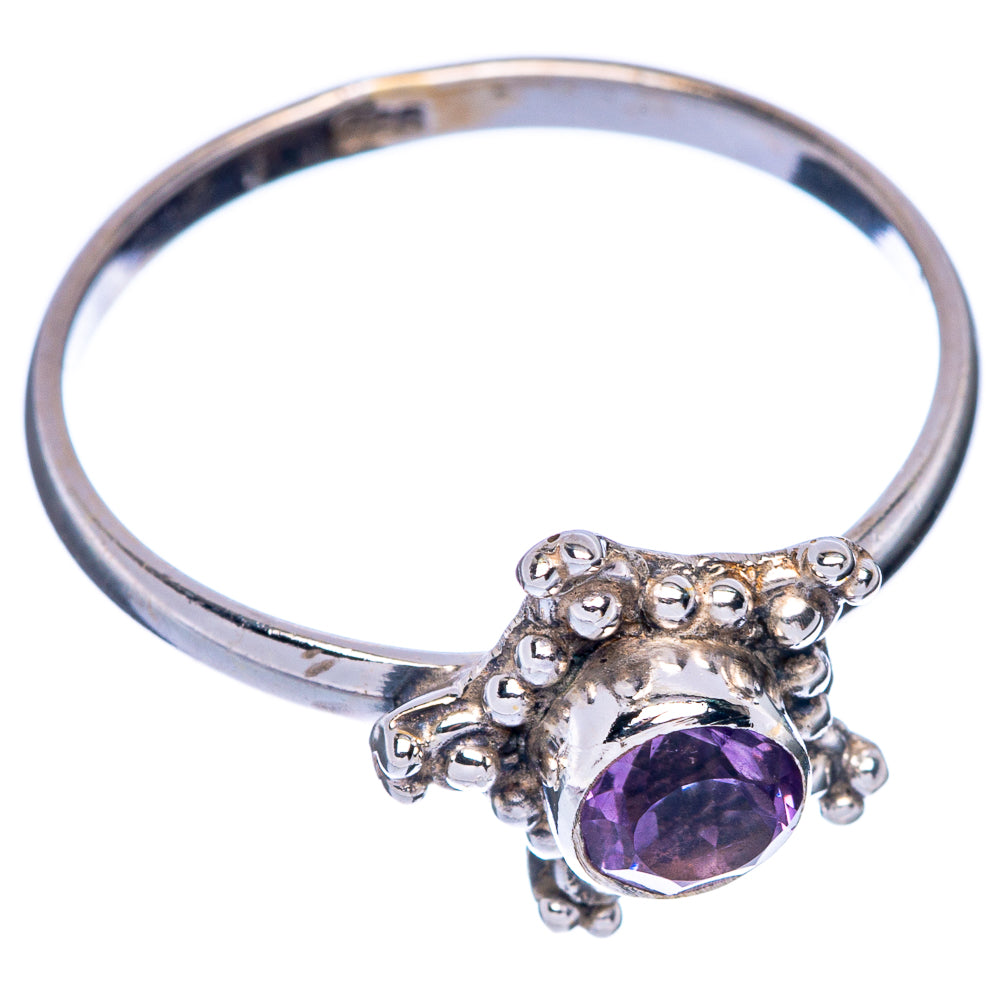 Faceted Amethyst Dainty Ring Size 9.75 (925 Sterling Silver) R145753