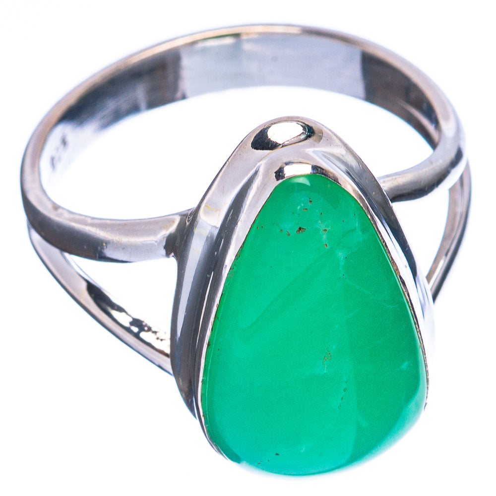 Chrysoprase Ring Size 7 (925 Sterling Silver) R5027