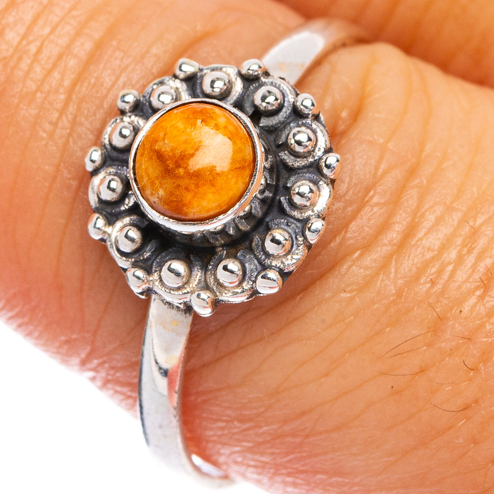 Sponge Coral Dainty Ring Size 9.25 (925 Sterling Silver) R145389