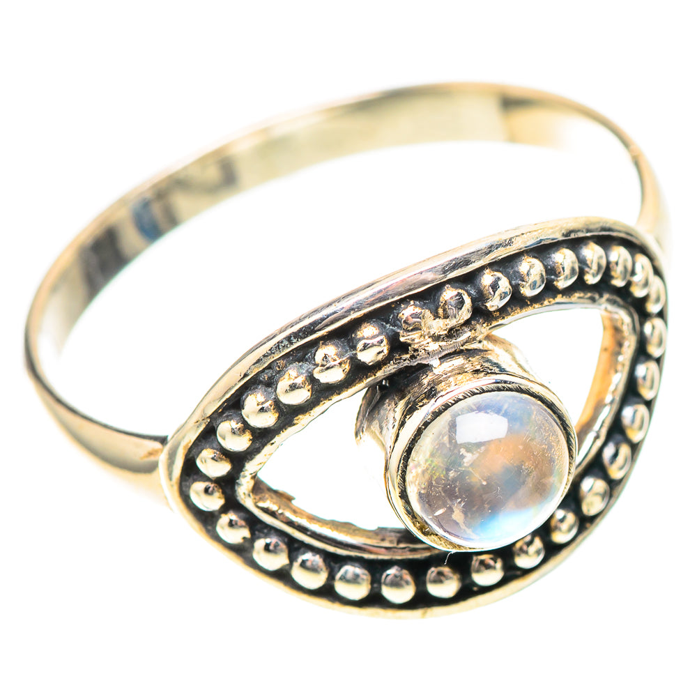 Rainbow Moonstone 925 Sterling Silver Ring Size 9 (925 Sterling Silver) RING139544