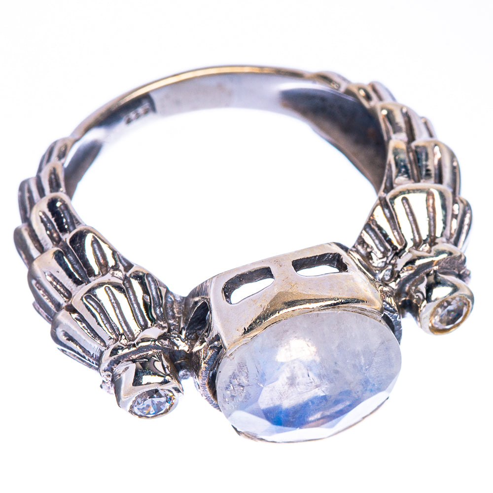 Rainbow Moonstone Ring Size 6.25 (925 Sterling Silver) R147234