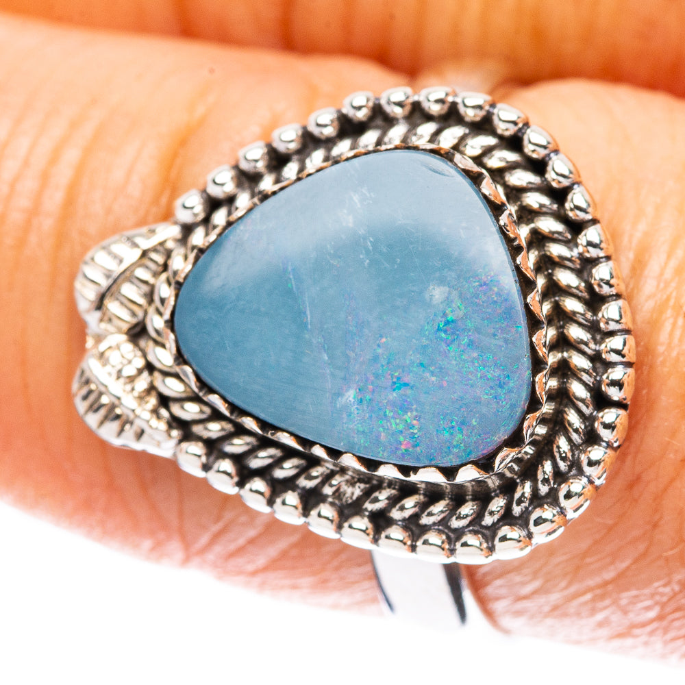 Rare Doublet Opal Ring Size 8.25 (925 Sterling Silver) R4105