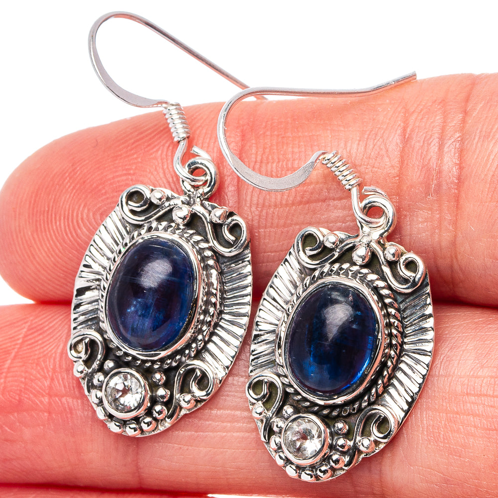 Premium Kyanite Earrings 1 1/2" (.925 Sterling Silver)