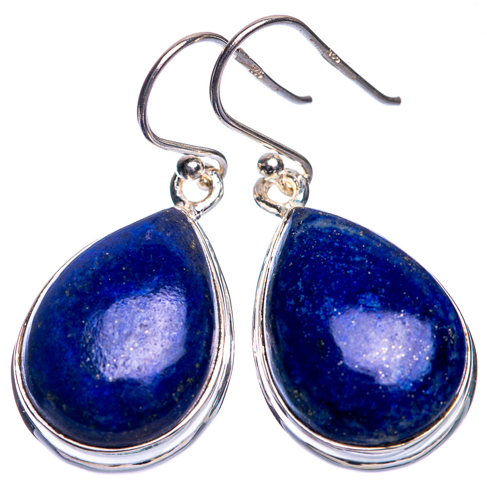 Lapis Lazuli Earrings 1 3/8" (925 Sterling Silver) E432778