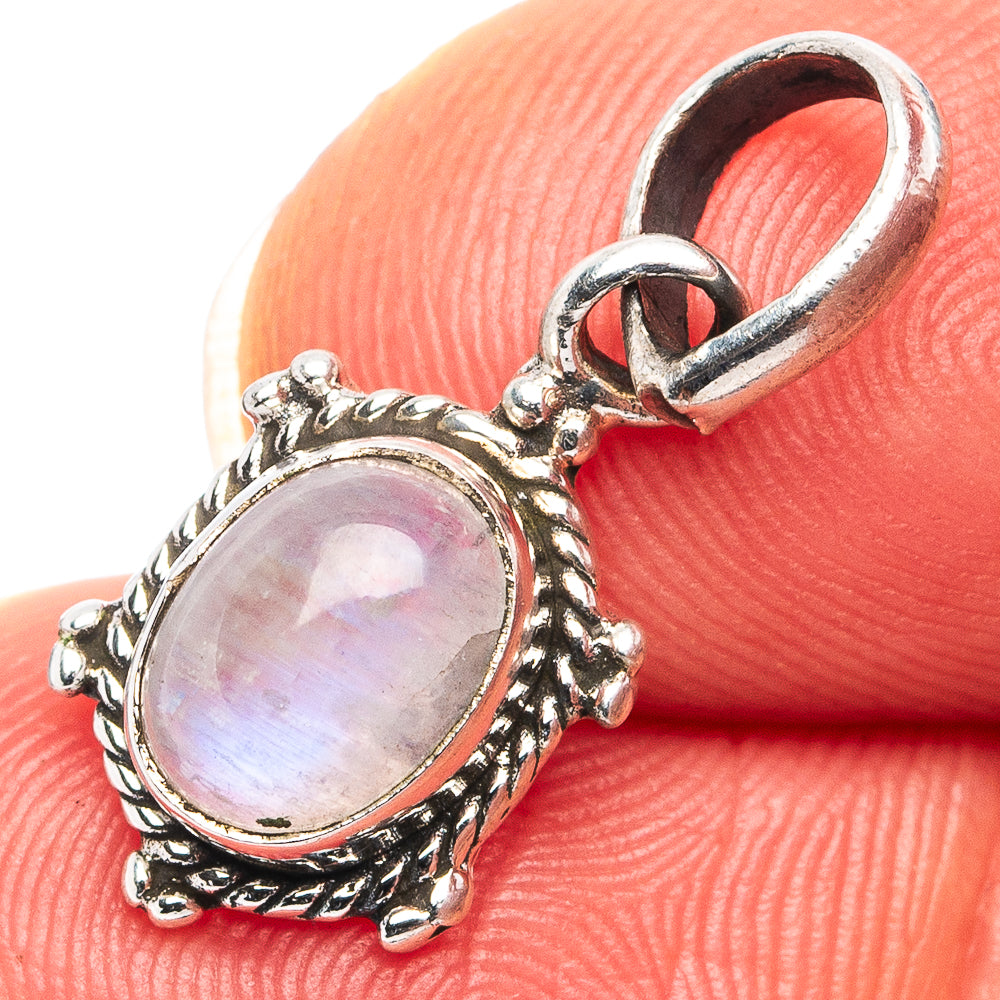 Amethyst Dainty Pendant 7/8" (.925 Sterling Silver)