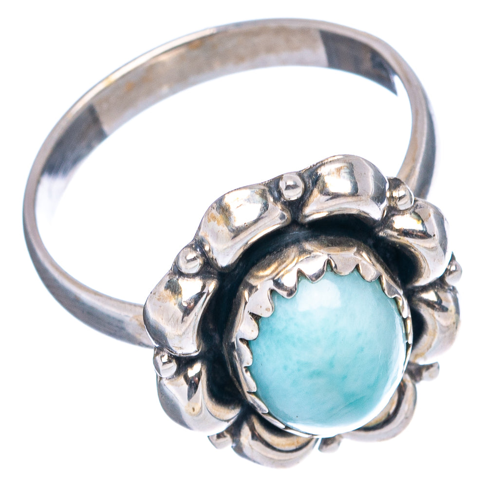 Rare Larimar Ring Size 8.5 (.925 Sterling Silver)
