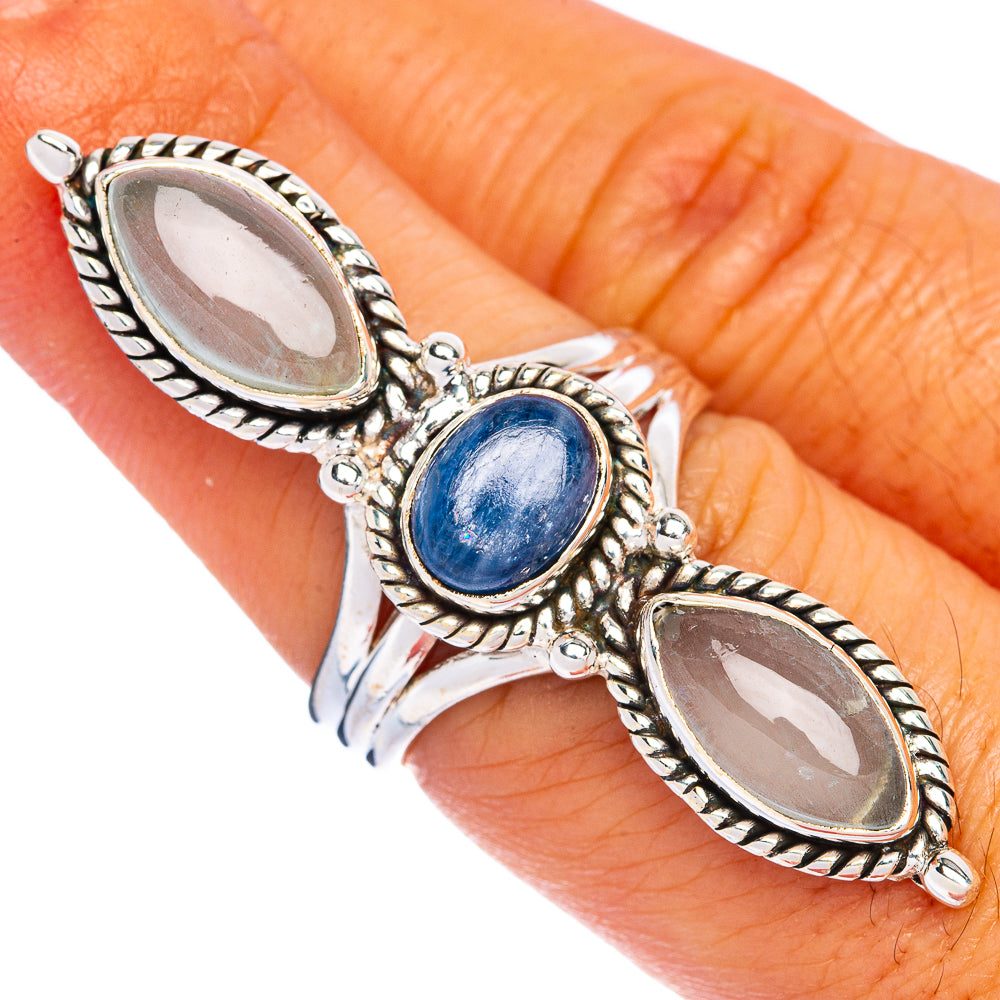 Large Kyanite, Aquamarine Ring Size 7 (925 Sterling Silver) R144518
