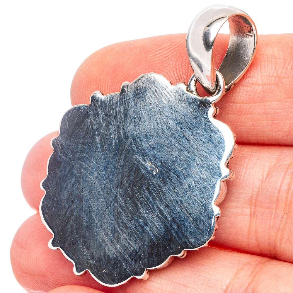 Rare Golden Hills Turquoise Pendant 1 3/4" (.925 Sterling Silver)