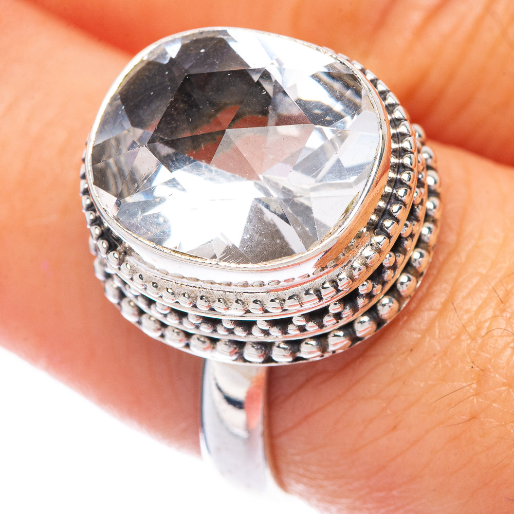 White Quartz Ring Size 7.75 (925 Sterling Silver) R144908