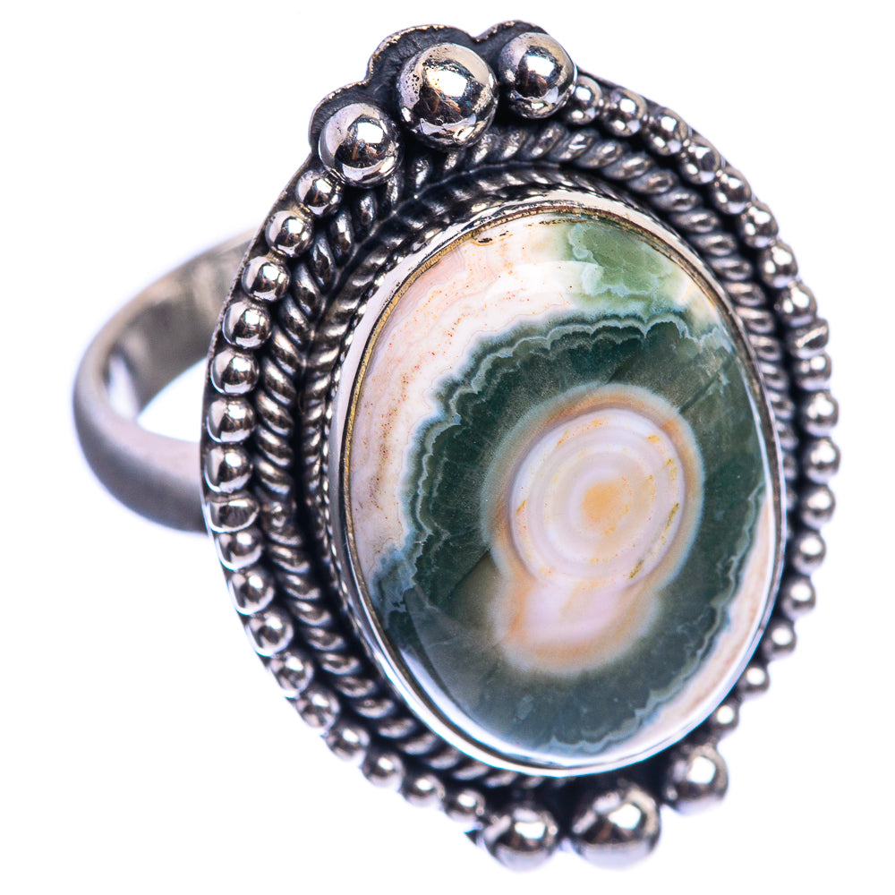 Ocean Jasper 925 Sterling Silver Ring Size 7.25