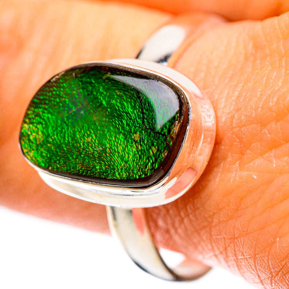 Ammolite Ring Size 10.75 (925 Sterling Silver) RING139174