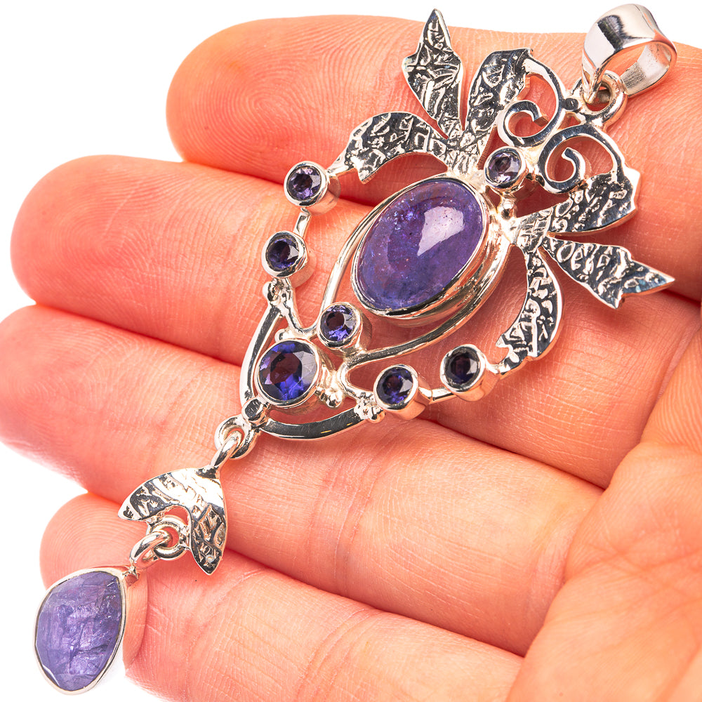 Signature Tanzanite Pendant 2 7/8" (925 Sterling Silver) P38729