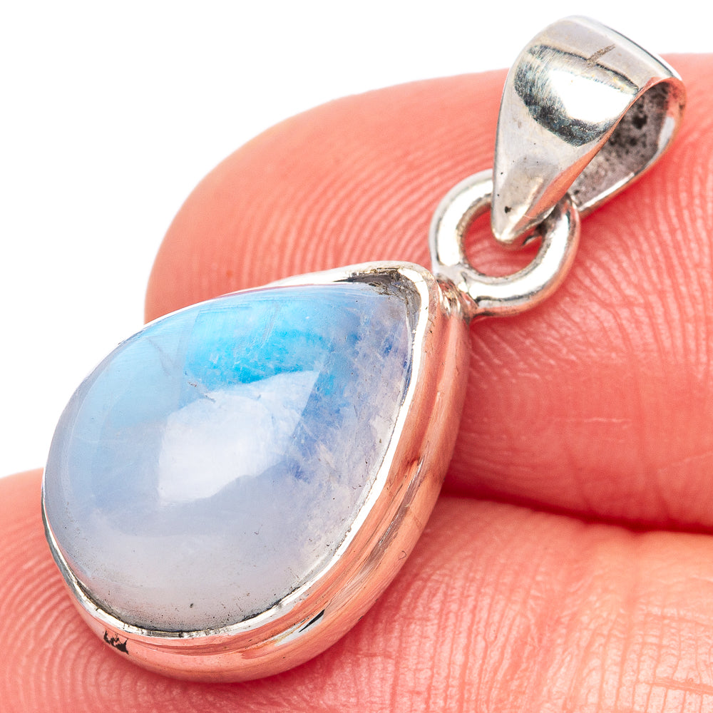 Rainbow Moonstone Pendant 1" (925 Sterling Silver) P42481