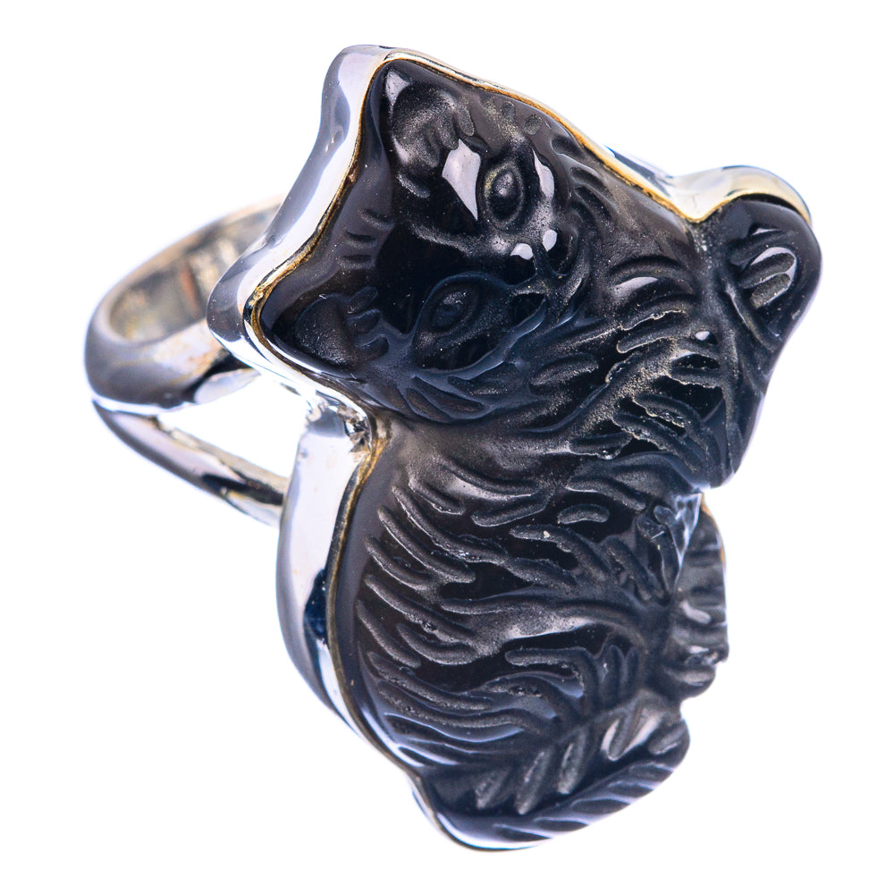 Black Onyx Ring Size 6.75 (925 Sterling Silver) R142417