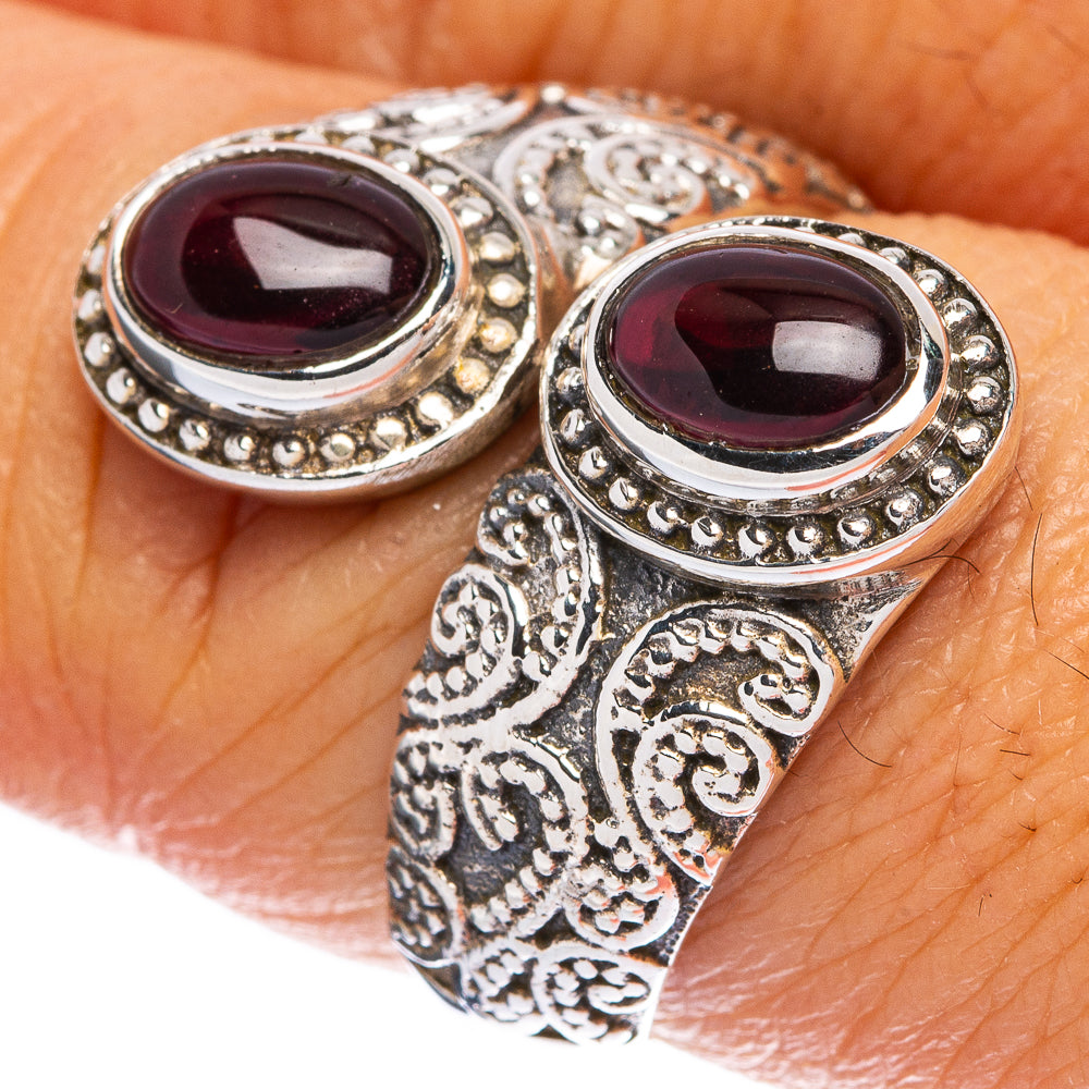 Garnet Ring Size 8 (925 Sterling Silver) R146387