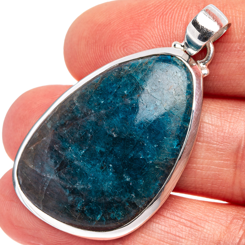 Apatite Pendant 1 3/4" (.925 Sterling Silver)