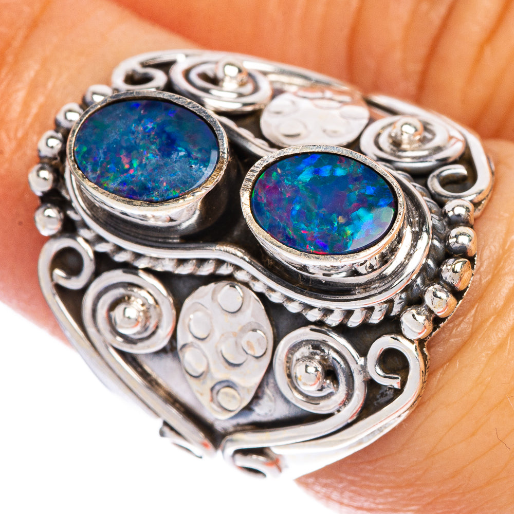 Doublet Opal Ring Size 6.75 (925 Sterling Silver) R147255