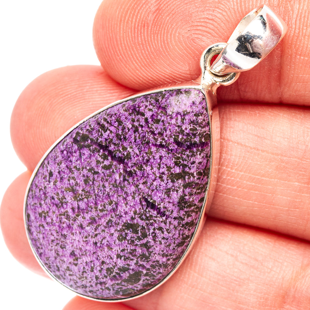 Sugilite Pendant 1 5/8" (.925 Sterling Silver)