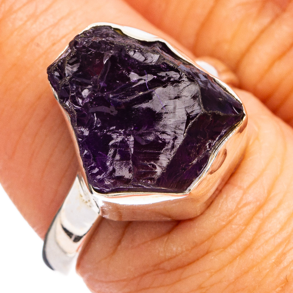 Raw Amethhyst Ring Size 7 (.925 Sterling Silver)