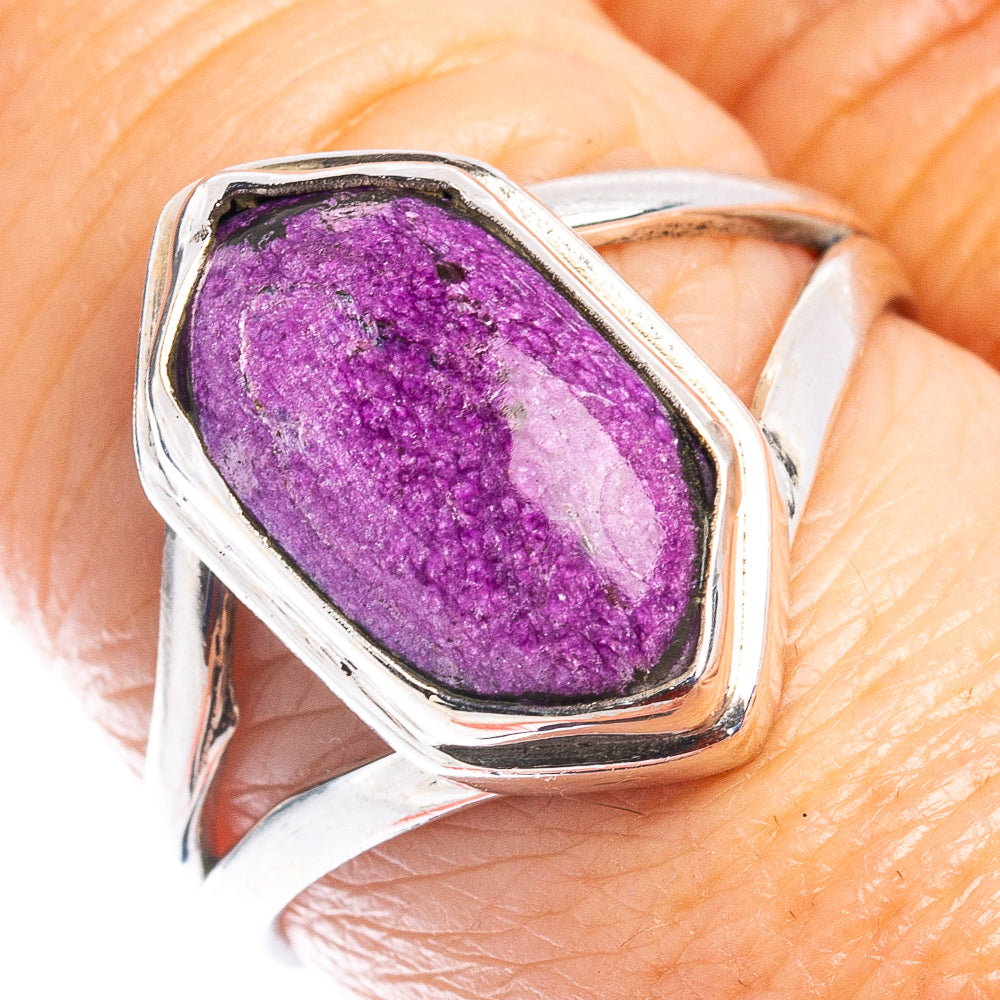 Purpurite Ring Size 8 (.925 Sterling Silver)