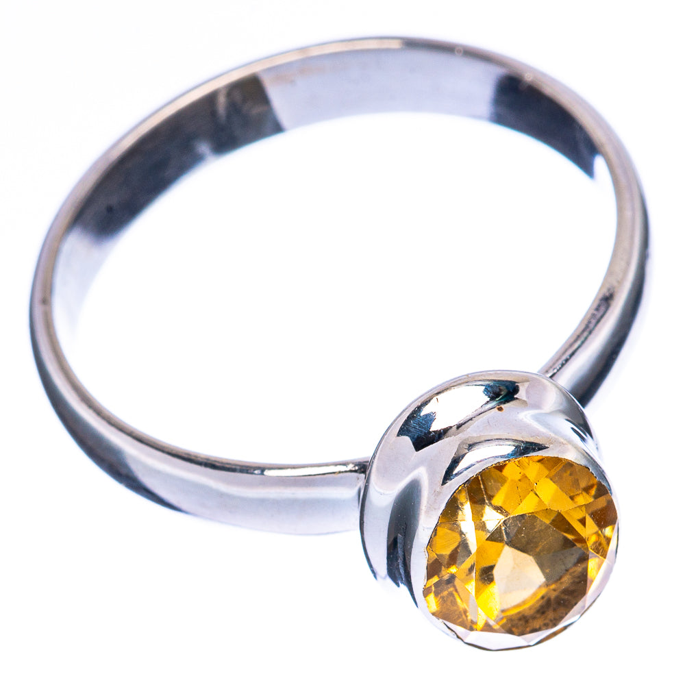 Value Faceted Citrine Ring Size 8.75 (925 Sterling Silver) R3303