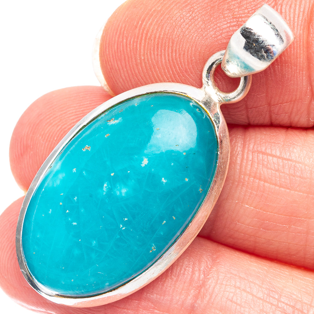 Rare Smithsonite Pendant 1 1/2" (.925 Sterling Silver)