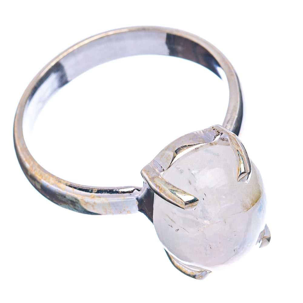 Rainbow Moonstone Ring Size 8 (.925 Sterling Silver)