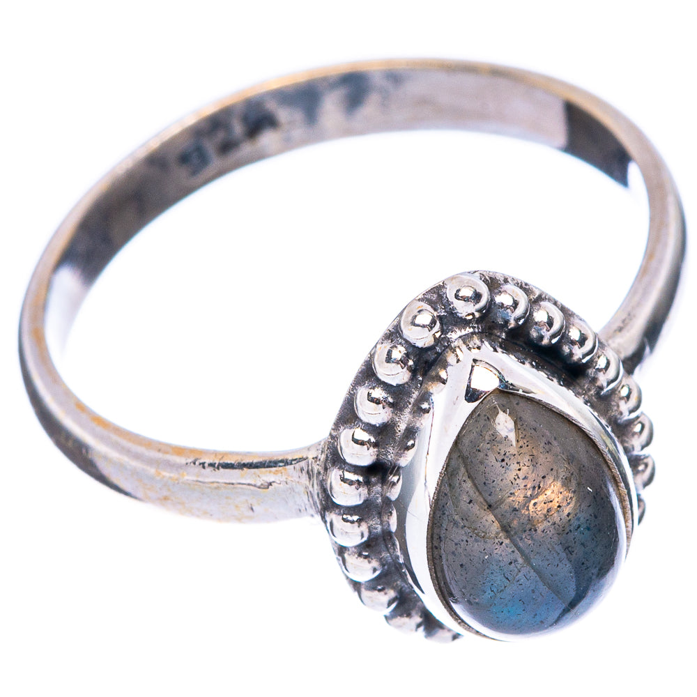 Labradorite Dainty Ring Size 7 (925 Sterling Silver) R5800
