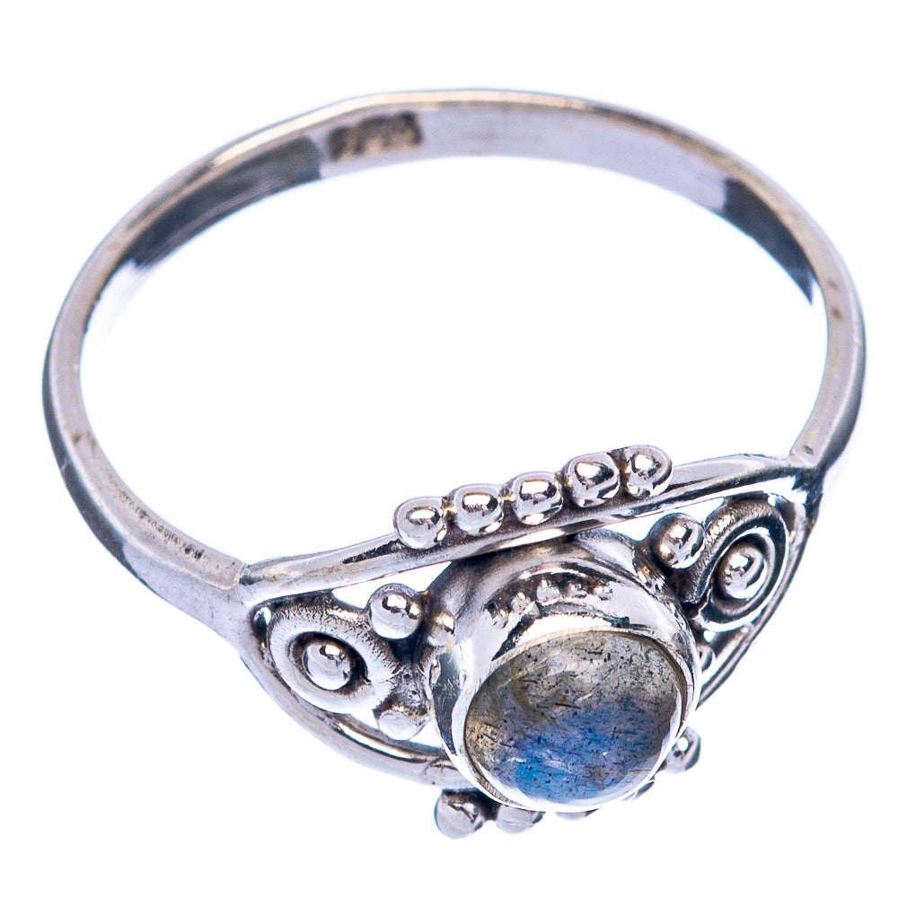Labradorite Dainty Ring Size 5.75 (925 Sterling Silver) R145420