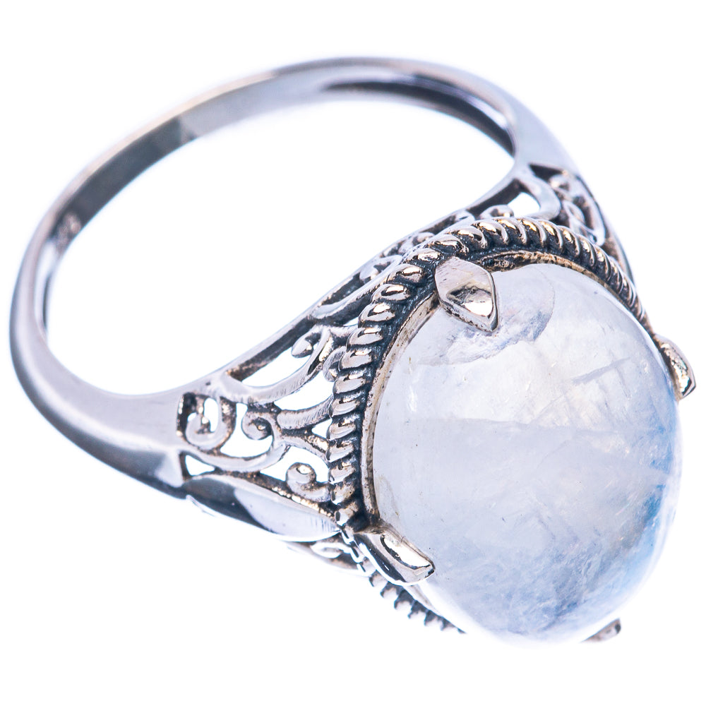 Rainbow Moonstone Ring Size 9.25 (925 Sterling Silver) R2902